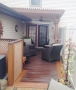 Ground level deck with pergola