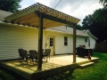 Pressure Treated wood deck with pergola