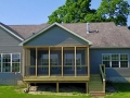 Screen Room with sided in Gable end exterior view