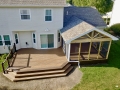 Screen Porch with Trex Deck and rail