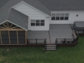 Trex deck and railing with screen room