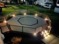 Lighted  octagon Trex deck