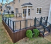Multi colored Trex Deck with signature cable railing