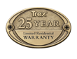trex warranty 25 year composite deck